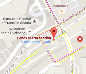 How to get to Lenox Square Mall-North Door in Atlanta by Bus or Subway?