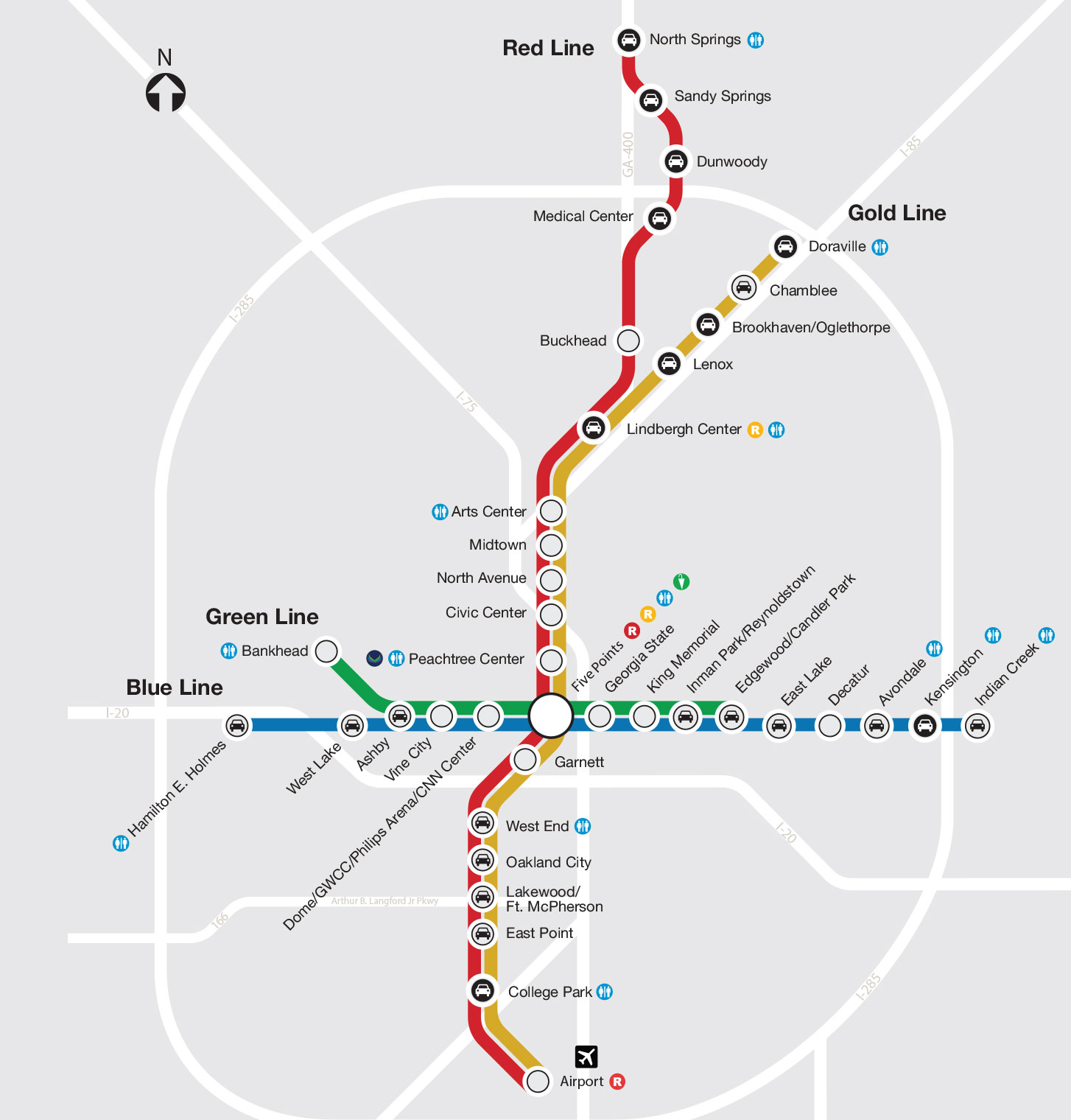 How to get to Brookhaven, GA in North Atlanta by Bus or Subway?